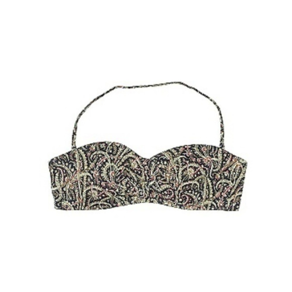 Euc J.Crew Paisley Halter Bikini Top